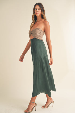 Knotted Midi Dress