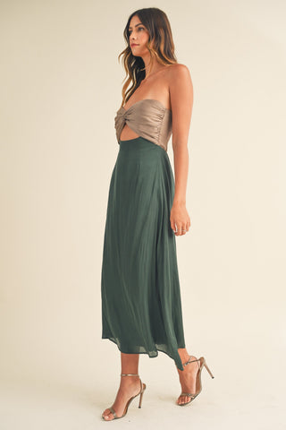 Knotted Midi Dress