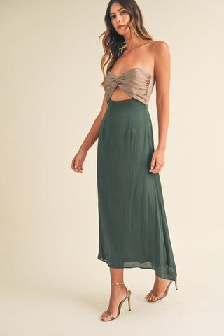 Knotted Midi Dress