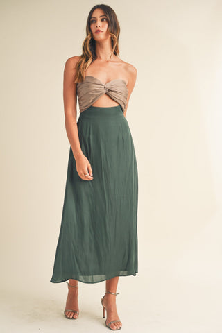 Knotted Midi Dress