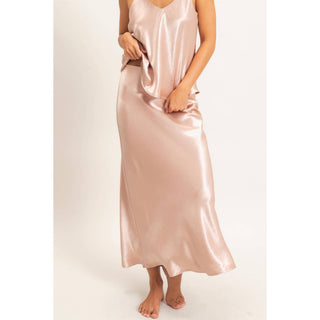 Satin Midi Skirt