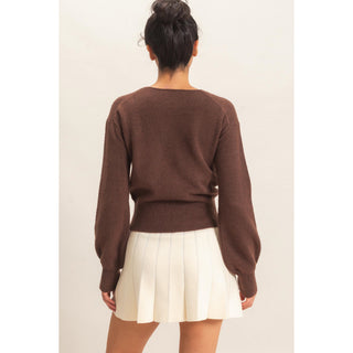 Camille Wrap Sweater