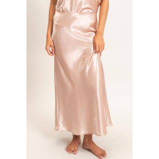Satin Midi Skirt