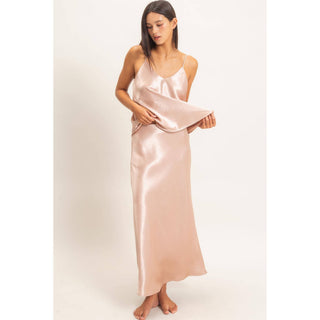Satin Midi Skirt
